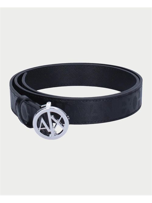 Ceinture en cuir écologique AX avec logo